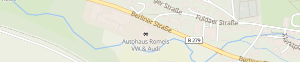 Karte Autohaus Romeis Gersfeld (Rhön)