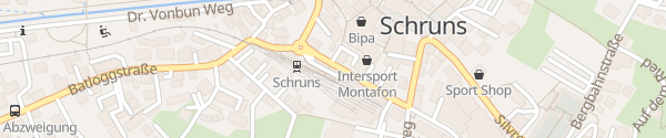 Karte Bahnhof Schruns