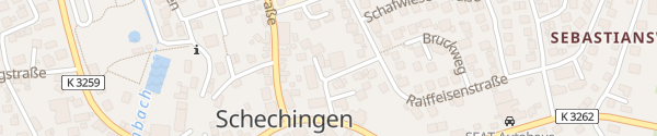 Karte Freiwillige Feuerwehr Schechingen