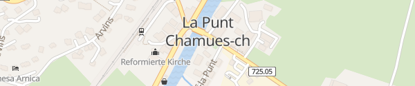 Karte Hotel Gasthaus Krone La Punt-Chamues-ch