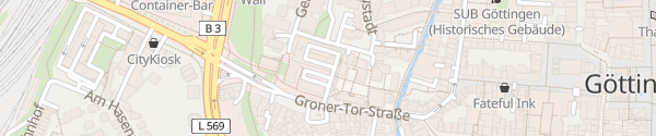 Karte Parkhaus Groner Tor Göttingen