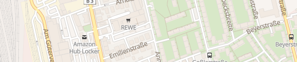 Karte REWE Weender Landstraße Göttingen