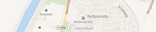 Karte Parkplatz Riedlenstraße Ulm