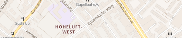 Karte Eppendorfer Weg 203 Hamburg