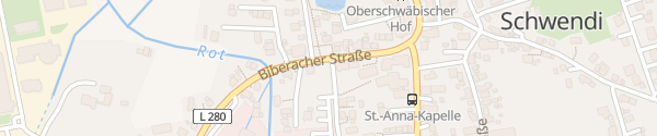 Karte Biberacher Straße Schwendi