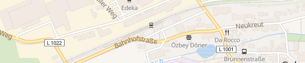Karte Bahnhof Schrozberg