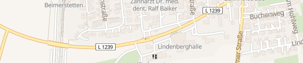 Karte Lindenberghalle Beimerstetten