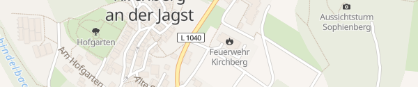 Karte Wanderparkplatz Kirchberg an der Jagst