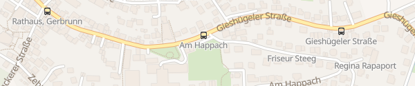 Karte Am Happach Gerbrunn